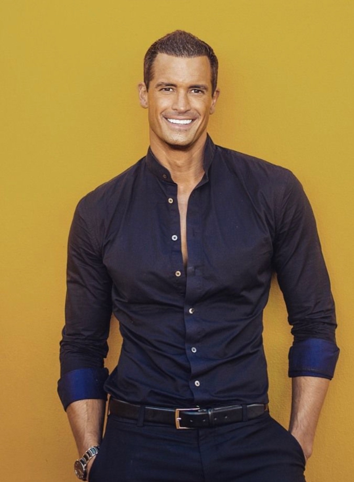 Thomas Prommer in a navy shirt