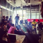 Thomas Prommer presenting at Google