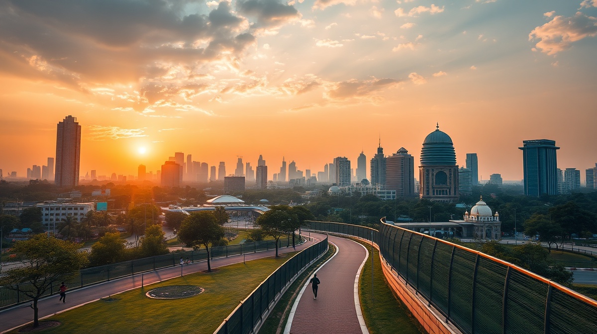 HYROX Delhi with India Gate in the background