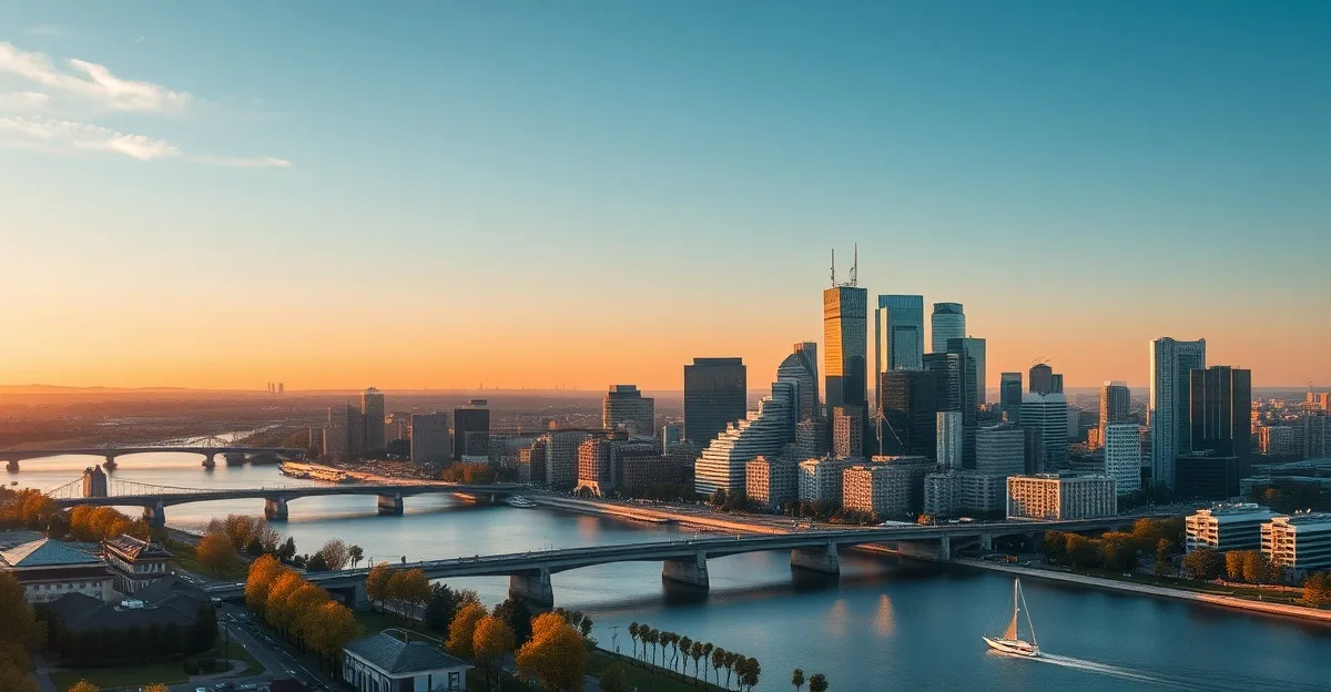 HYROX Frankfurt with skyline and Main river