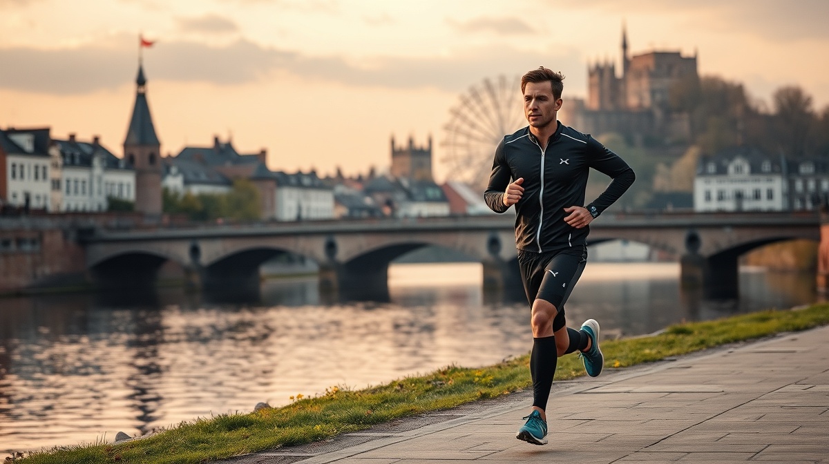 HYROX Maastricht 2026 — Maastricht city centre with Sint Servaas bridge over the Maas