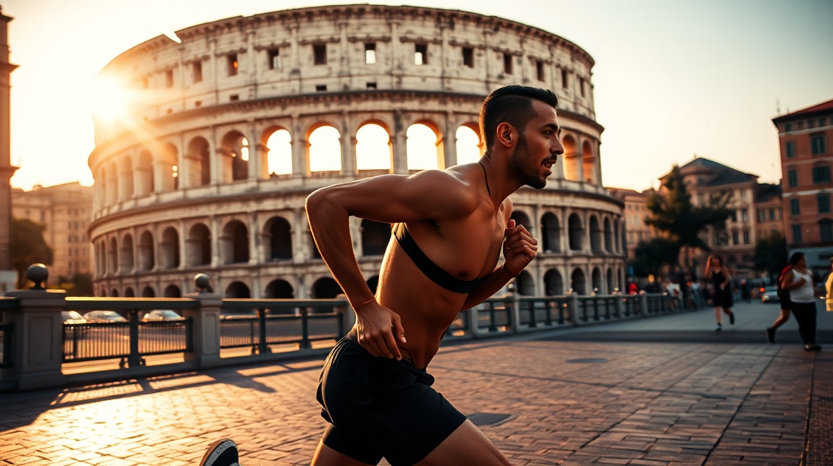 HYROX Rome 2026 — Rome skyline with Colosseum