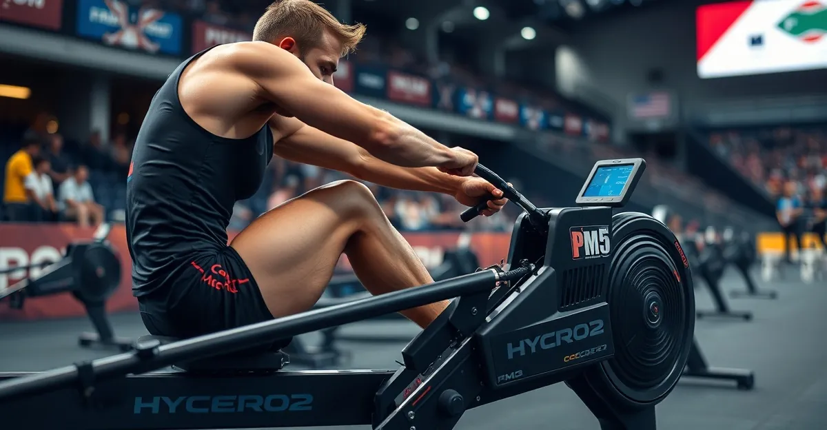 HYROX rowing technique on Concept2