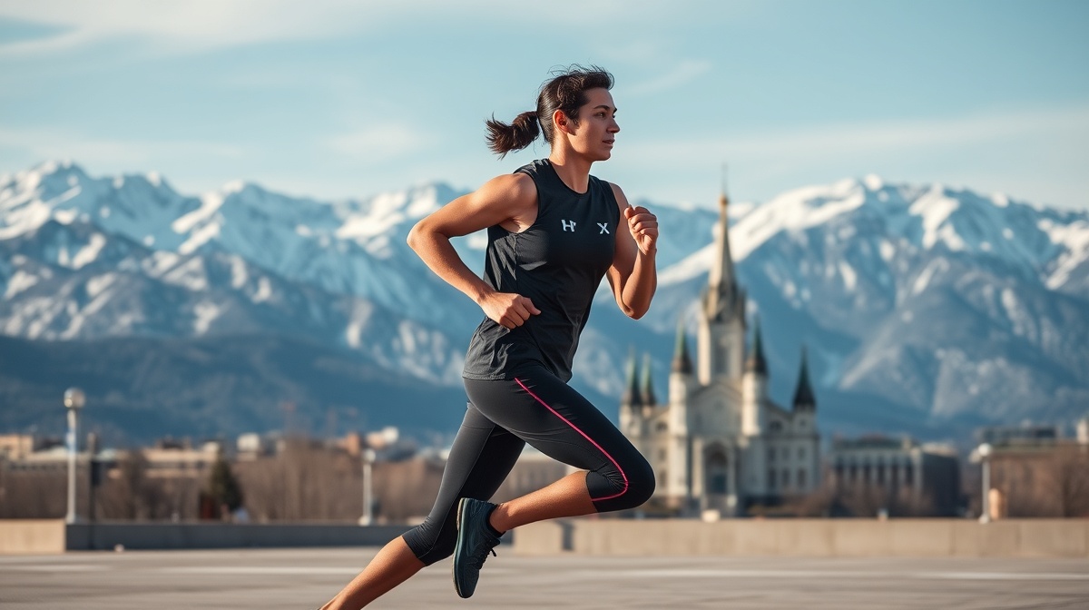 HYROX Salt Lake City with Wasatch Mountains backdrop