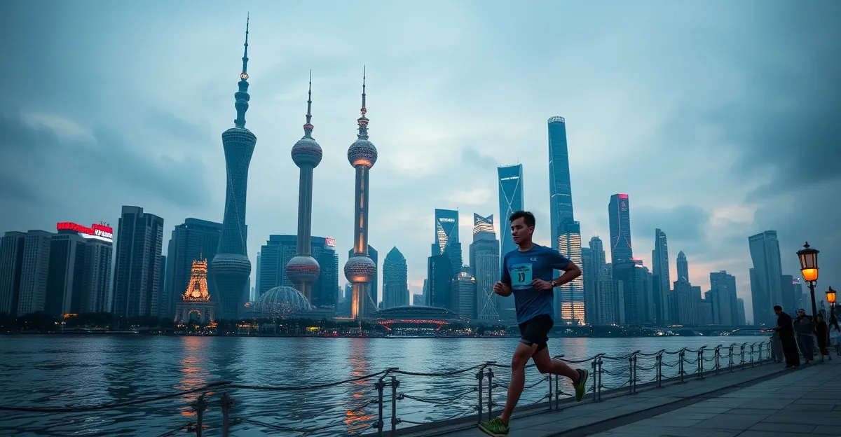 HYROX Shanghai 2026 — Shanghai skyline with the Oriental Pearl Tower