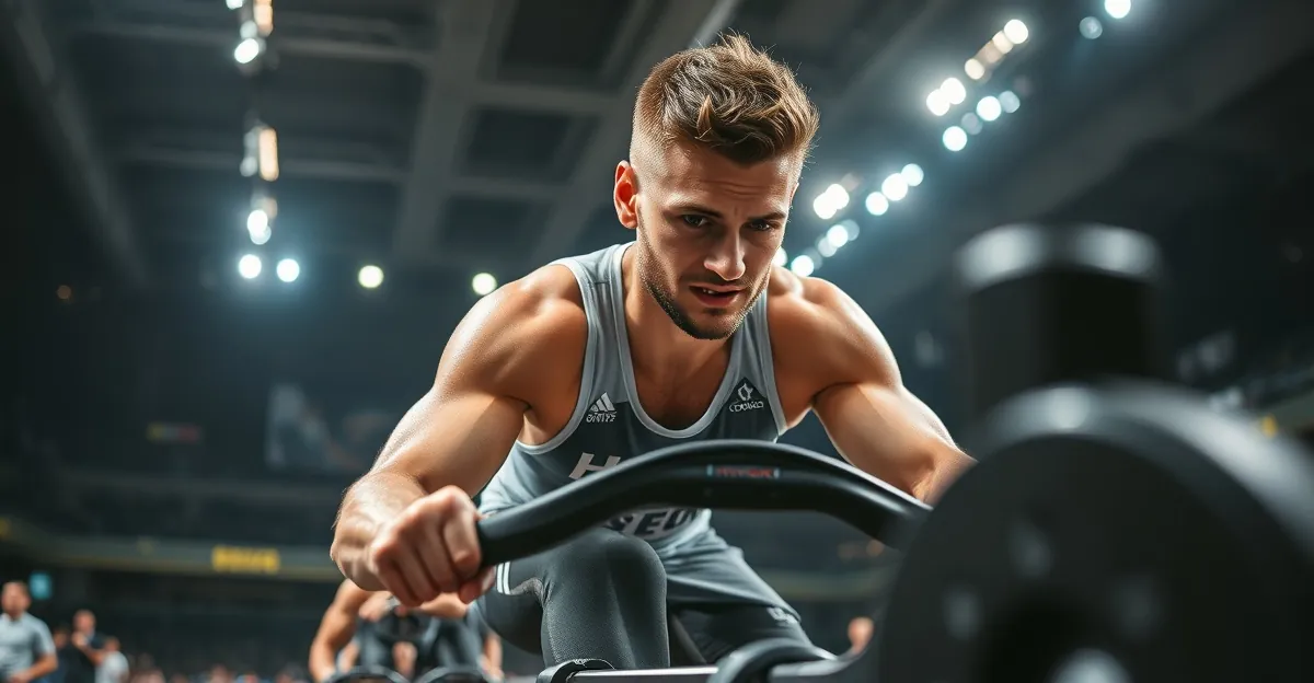 HYROX SkiErg technique demonstration