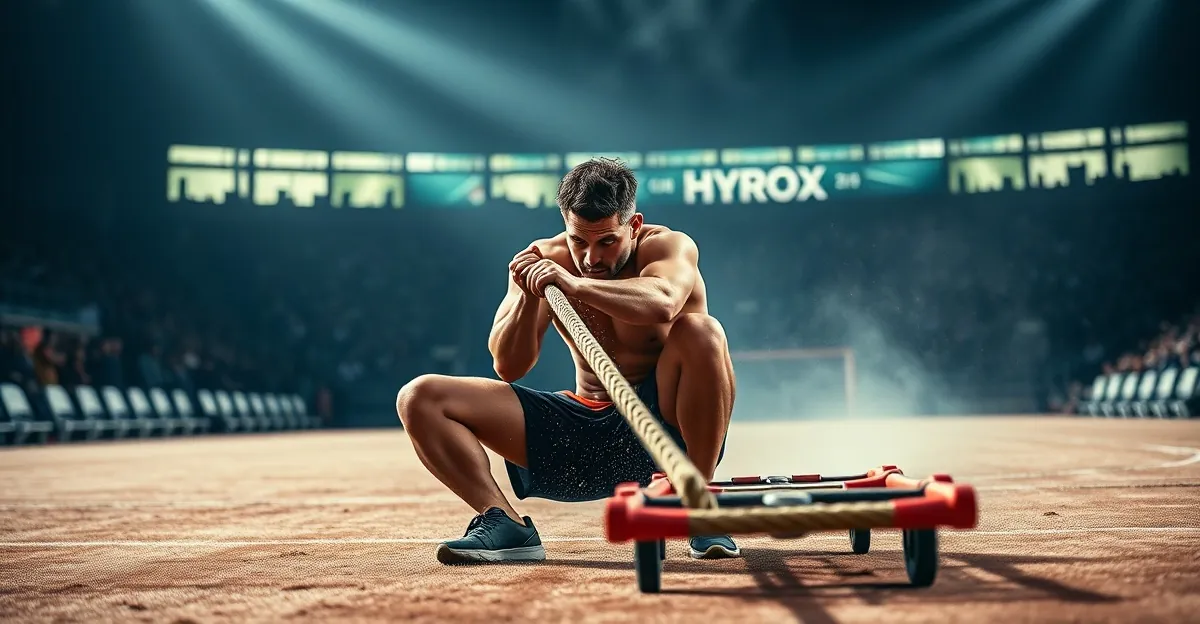 HYROX Sled Pull rope technique