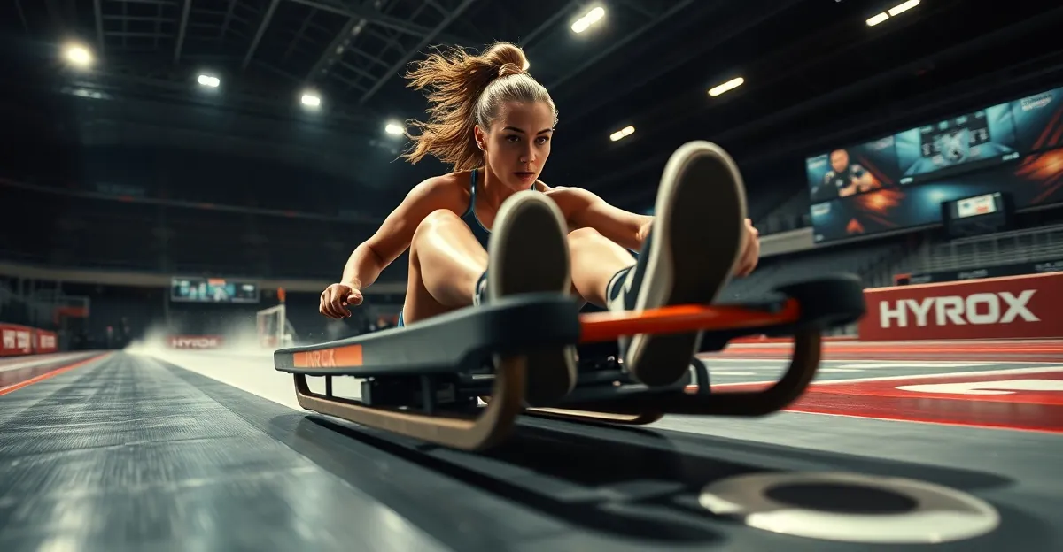 HYROX Sled Push technique and body position