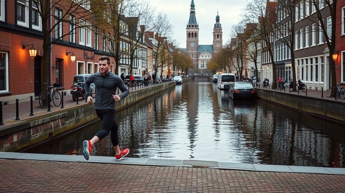 HYROX Utrecht 2026 — Utrecht canal with Oudegracht and Dom Tower